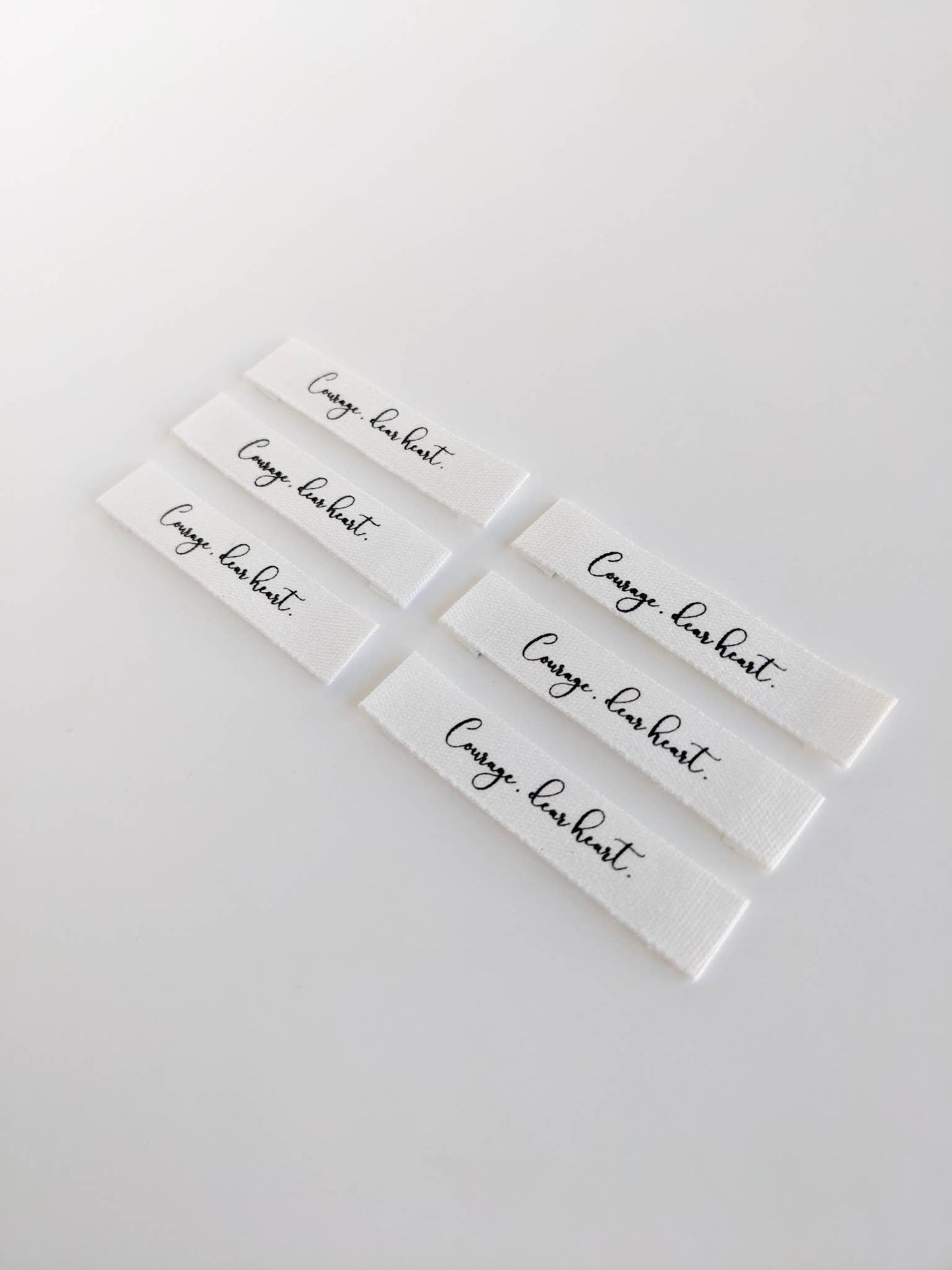 Intensely Distracted 'Courage, Dear Heart' Sewing Labels