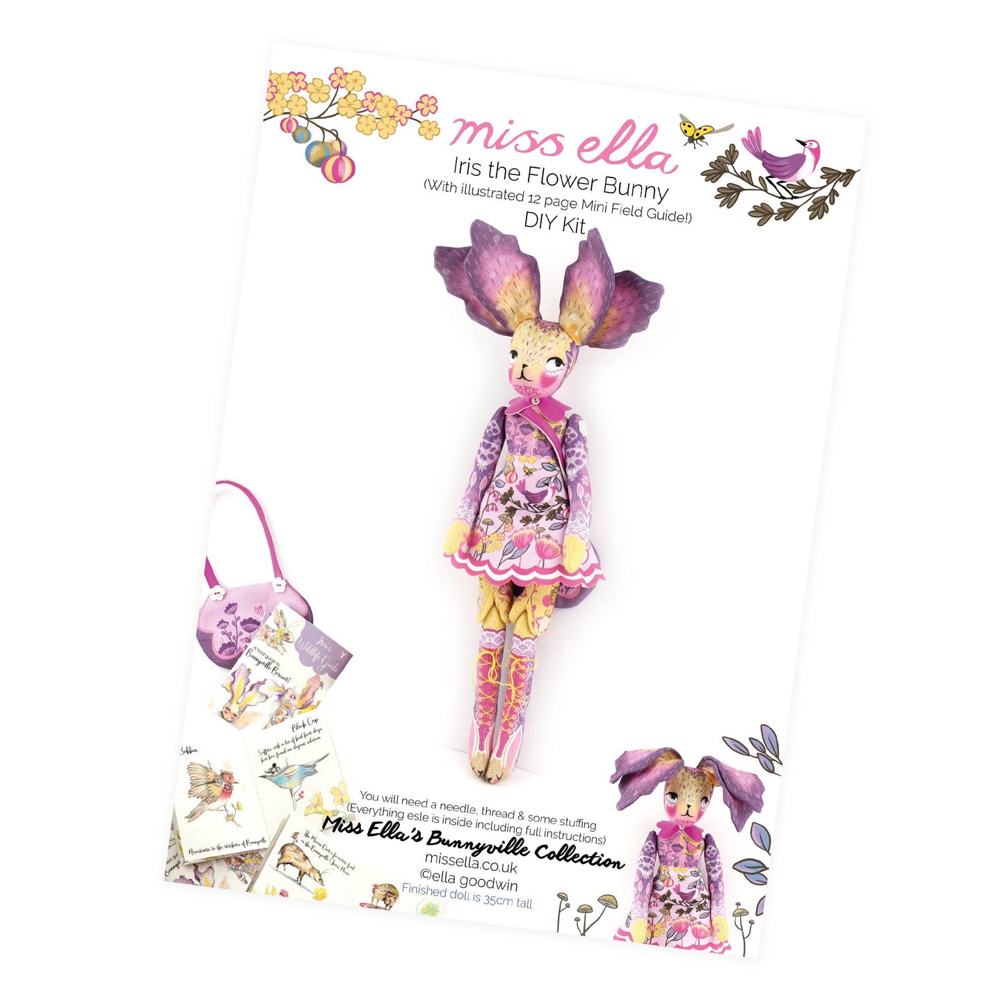 Miss Ella Iris Flower Bunny DIY Kit
