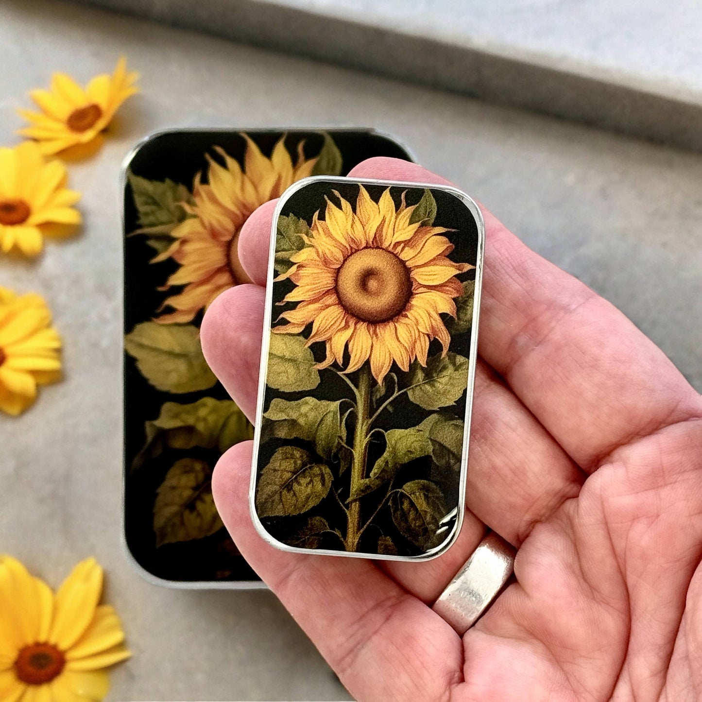 Firefly Notes Sunflower Notions Tin