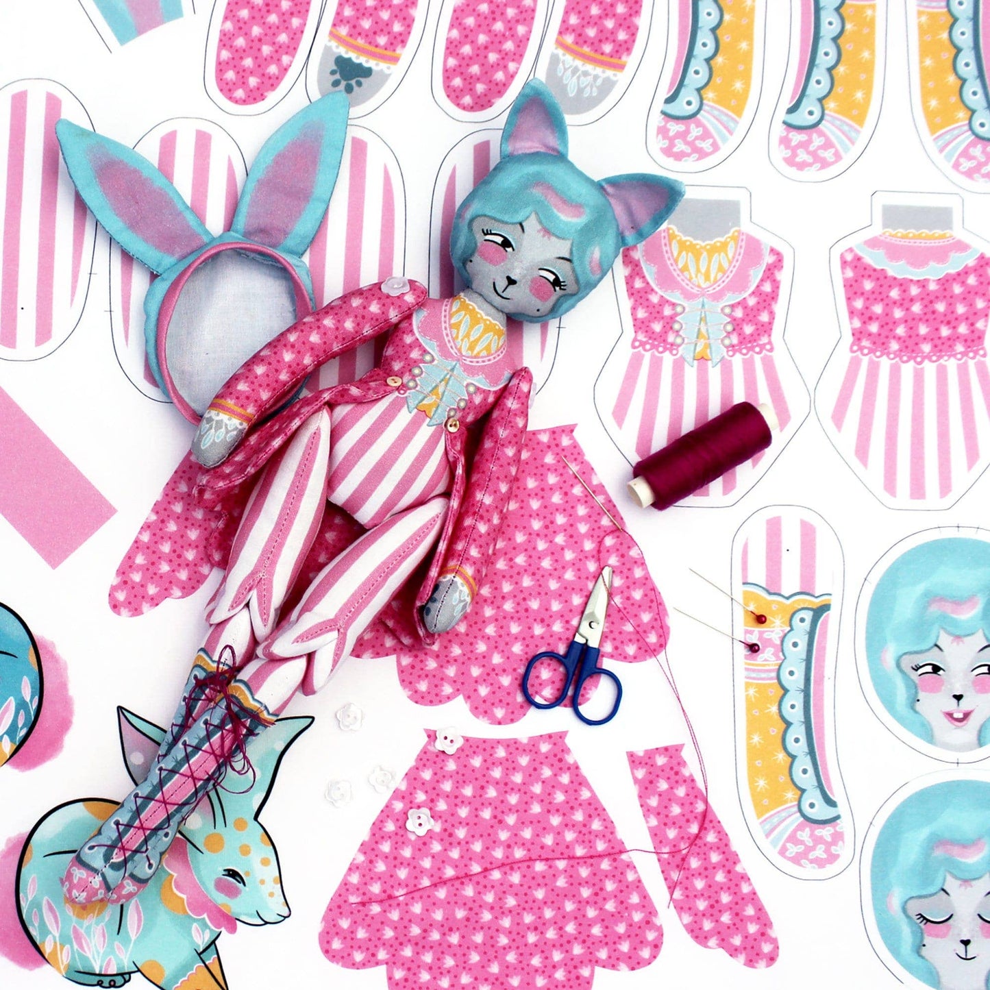 Miss Ella Mewky the Circus Ringmaster DIY Kit