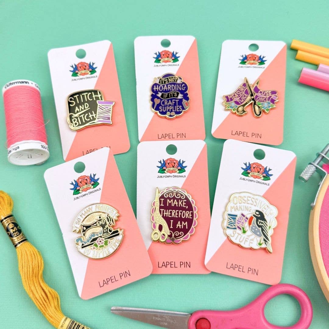 Jubly-Umph 'Stitch And Bitch' Lapel Pin