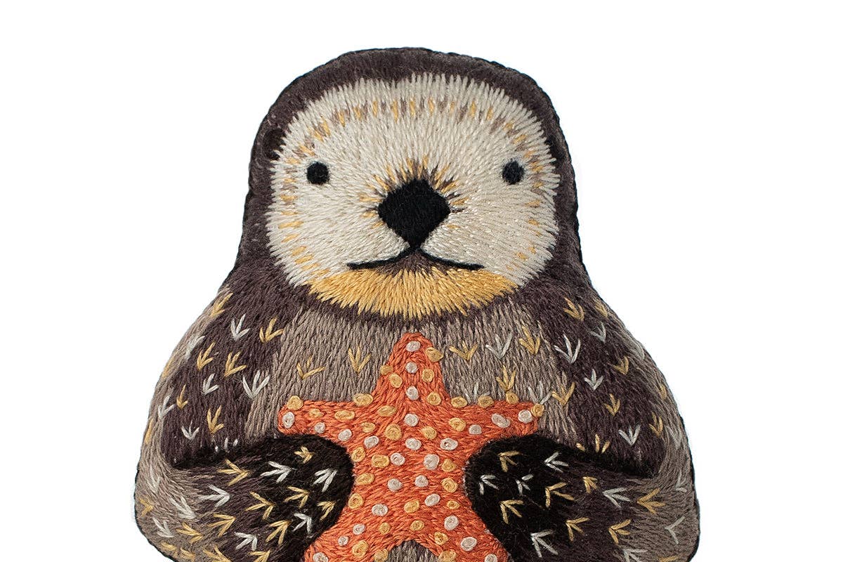 Kiriki Press Otter Embroidery Kit