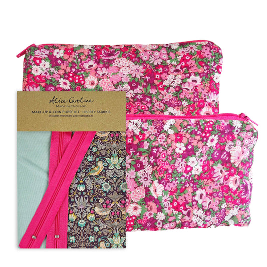 Alice Caroline Liberty Tana Lawn Make-Up and Coin Purse Kit