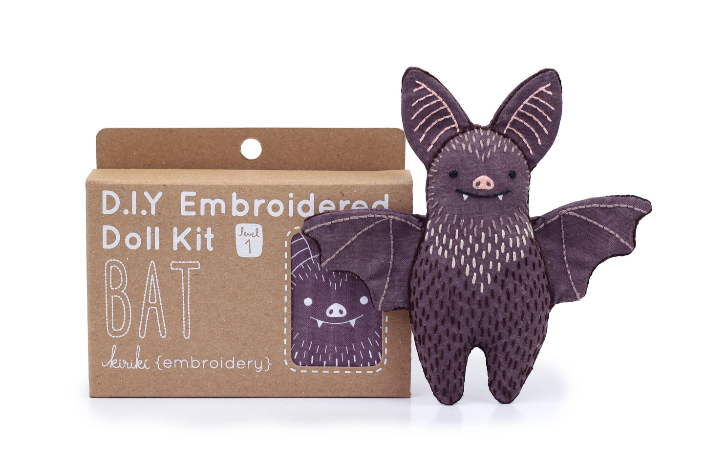 Kiriki Press Bat Embroidery Kit