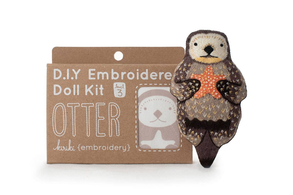 Kiriki Press Otter Embroidery Kit