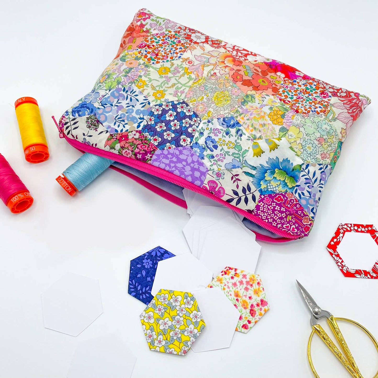 Alice Caroline Liberty Tana Lawn English Paper Piecing Starter Kit