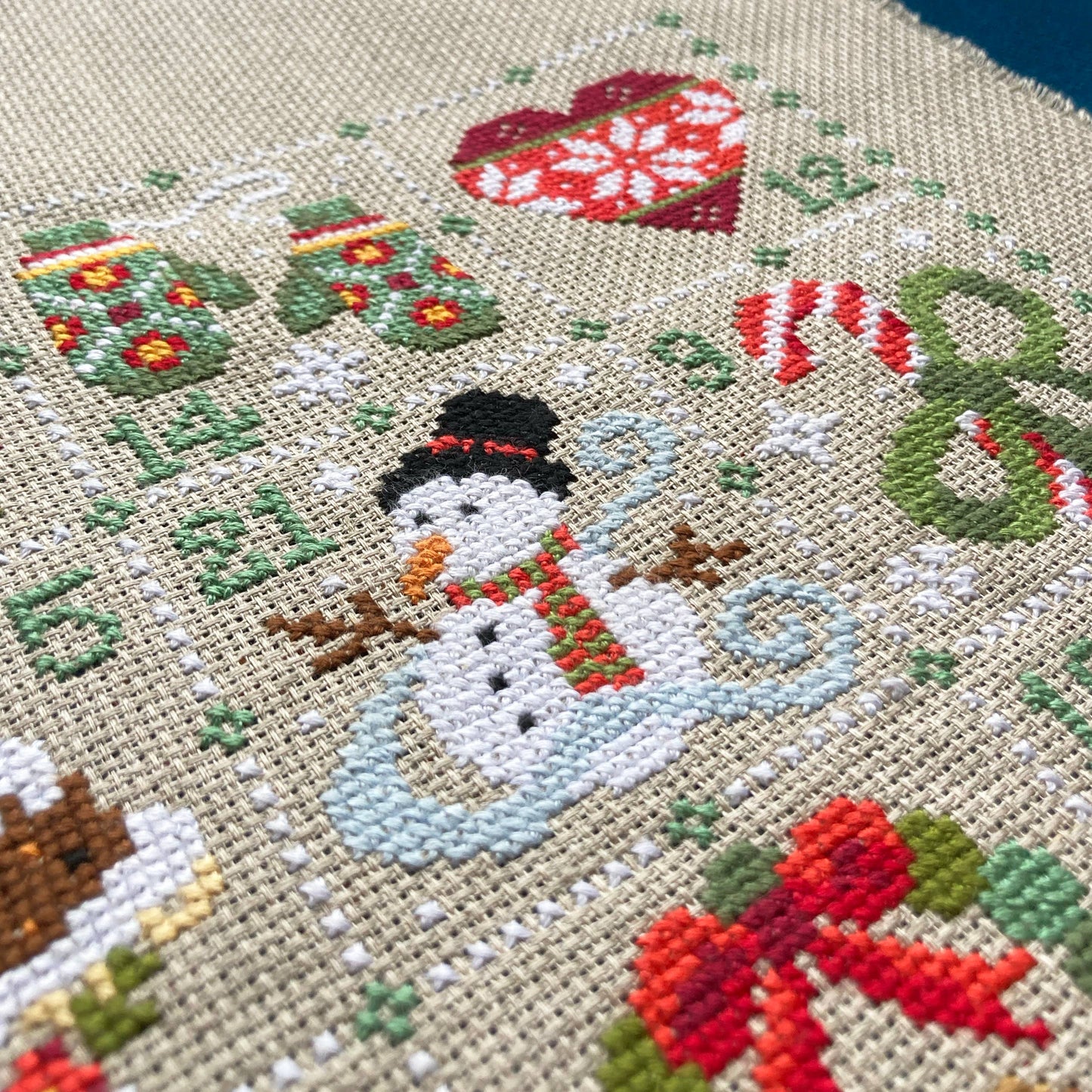 Love Poppet Feeling Festive Advent Cross Stitch Pattern