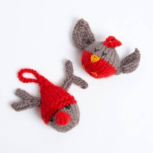 Wool Couture Santa's Helpers Baubles Knitting Kit