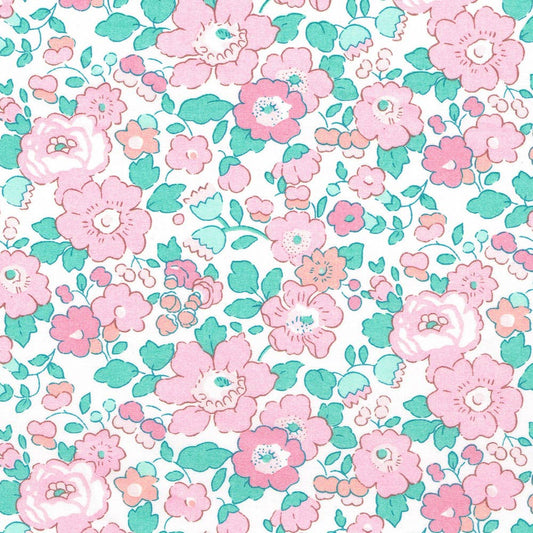Alice Caroline Exclusive Liberty Tana Lawn Betsy Rose Mint ($56/metre)