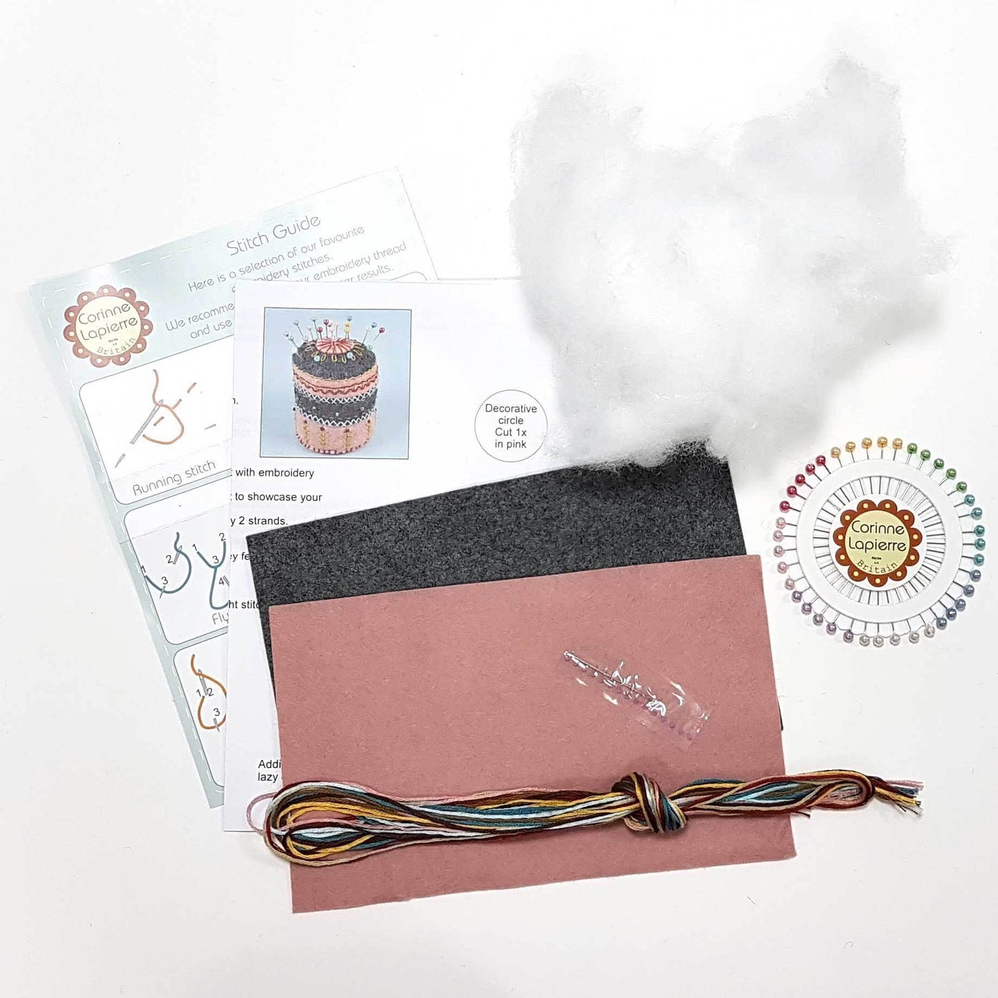 Corinne Lapierre Pincushion Felt Craft Kit