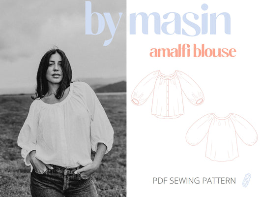 Sewing Patterns by Masin Amalfi Blouse PDF Pattern
