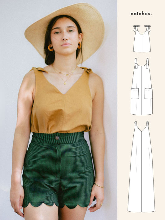 Notches Sinai Top and Dress PDF Pattern