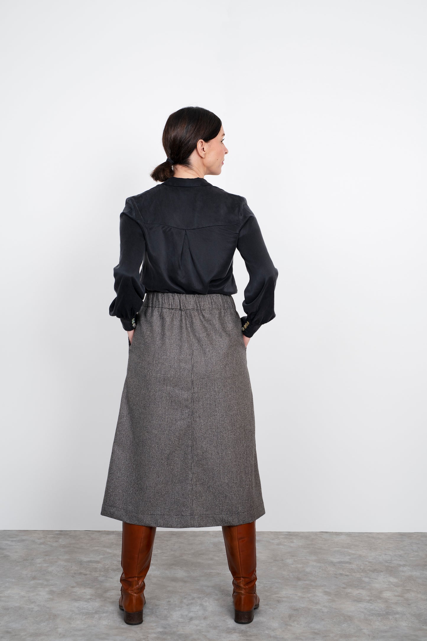 The Assembly Line A-Line Midi Skirt