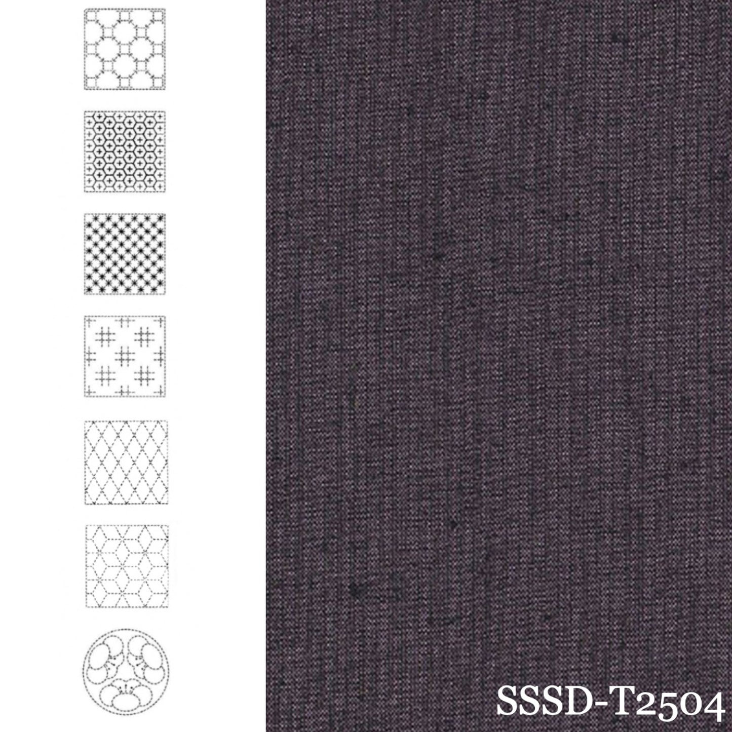 BeBe Bold Seven Sashiko Patterns (Purple)