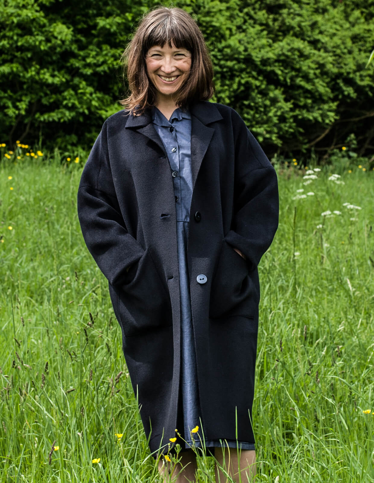 The Maker's Atelier Unlined Raw-Edged Coat PDF Pattern