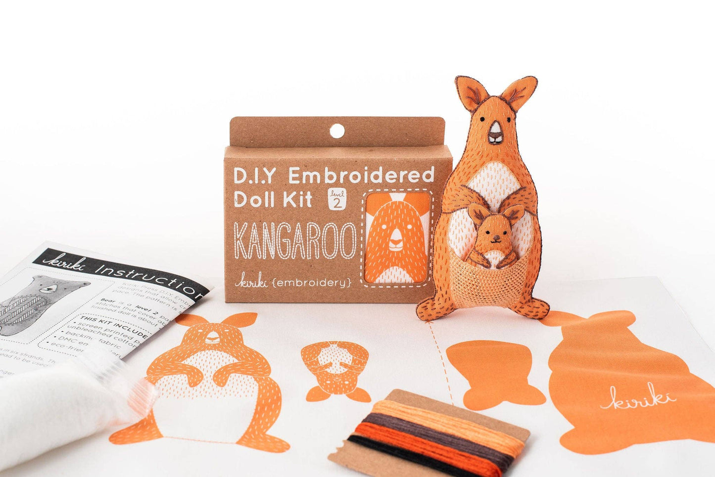 Kiriki Press Kangaroo Embroidery Kit