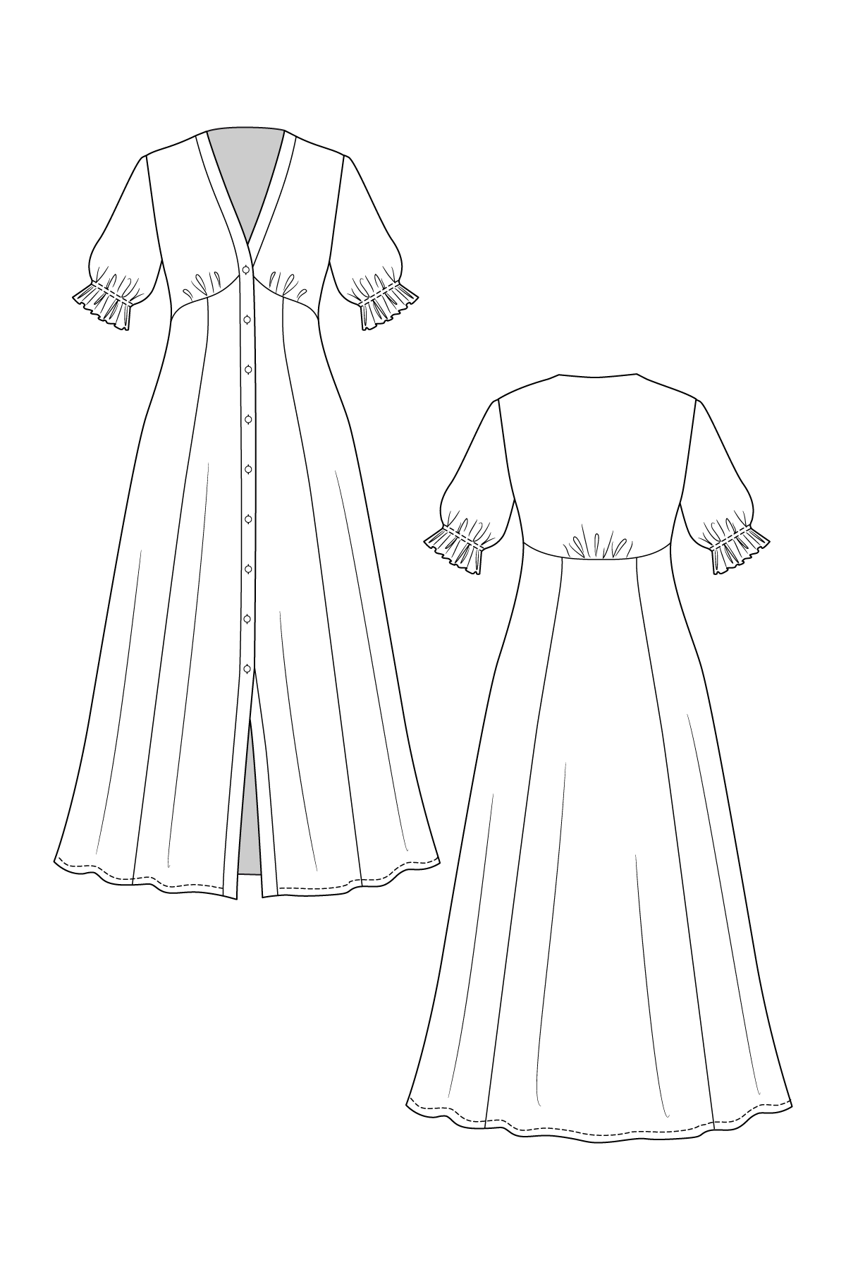 Named Clothing Taika Blouse Dress PDF Pattern
