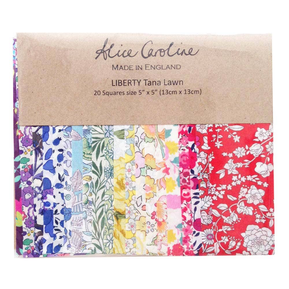 Alice Caroline Liberty Tana Lawn 5″ Charm Squares