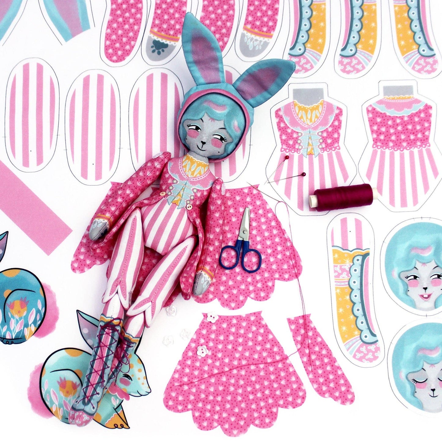 Miss Ella Mewky the Circus Ringmaster DIY Kit