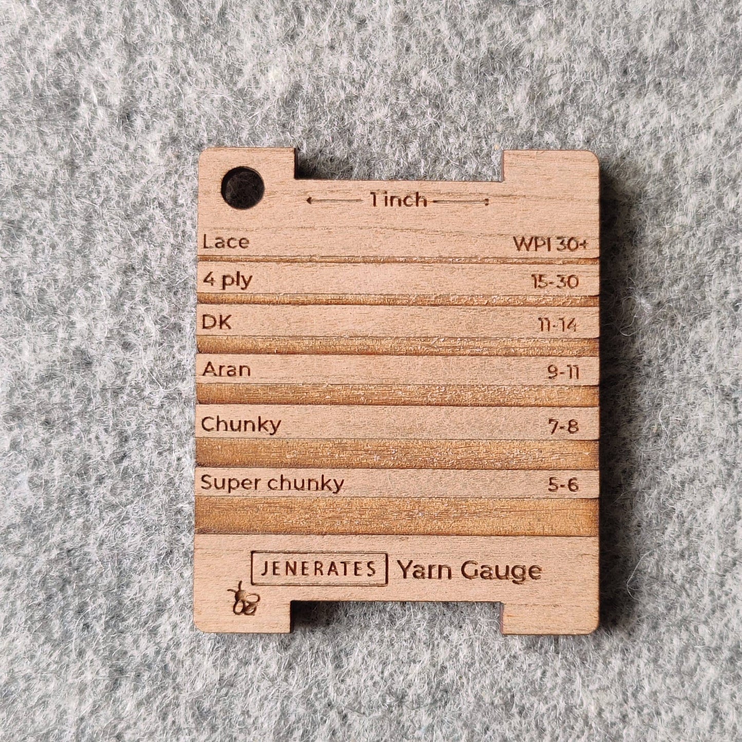Jenerates Yarn Gauge