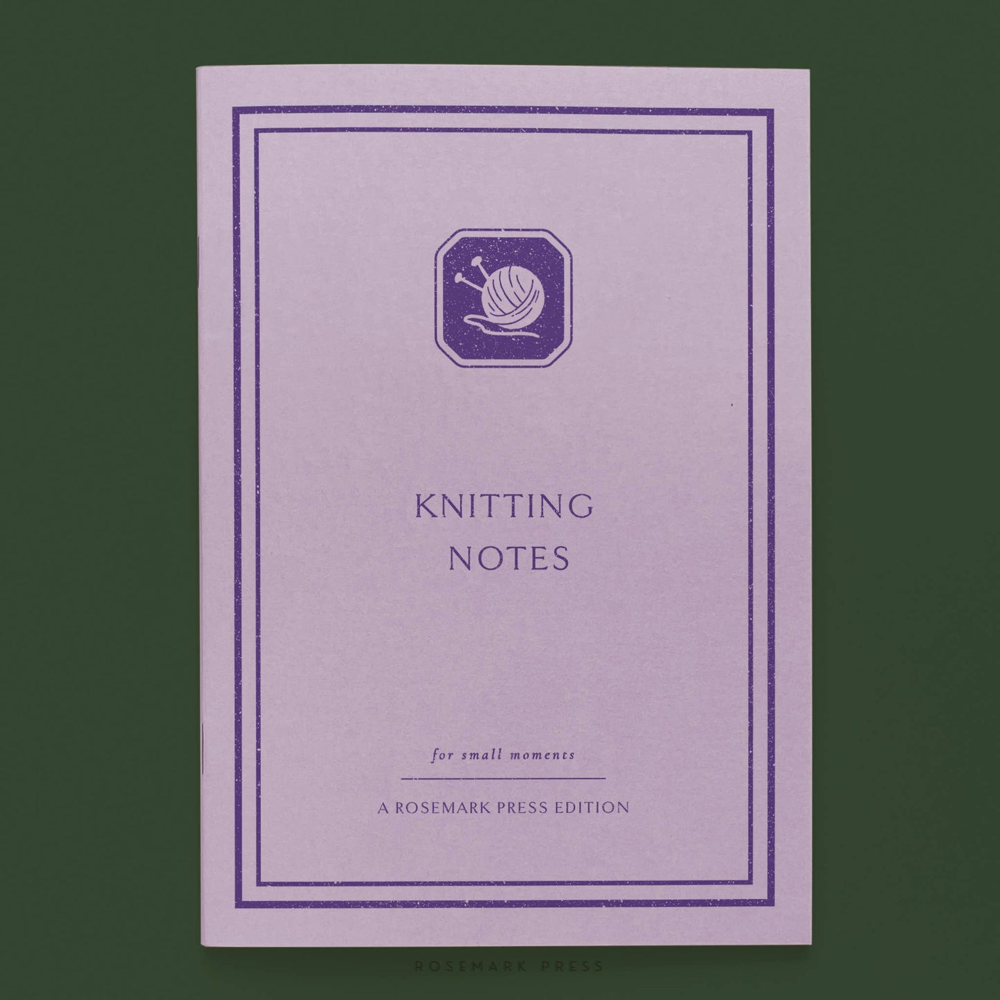 Rosemark Press Knitting Notes Notebook