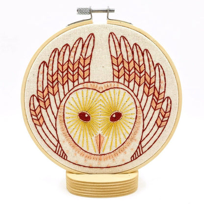 Hook, Line & Tinker Barn Owl Complete Embroidery Kit