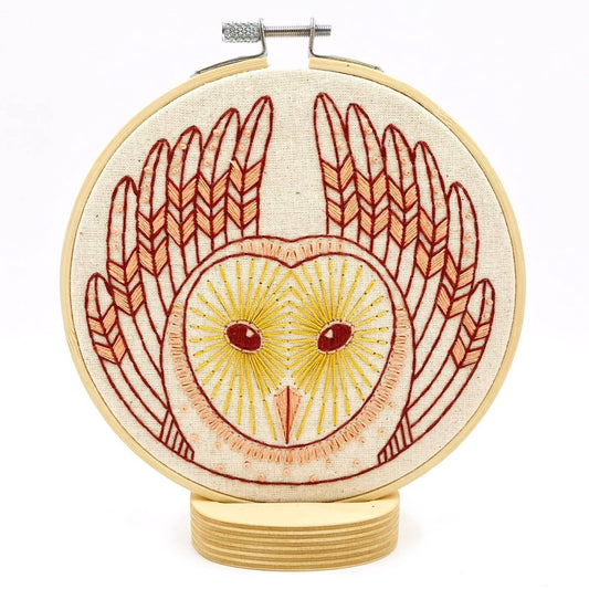 Hook, Line & Tinker Barn Owl Complete Embroidery Kit
