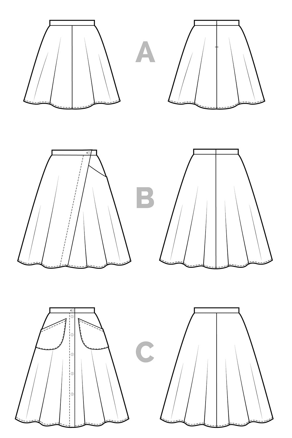 Closet Core Patterns Fiore Skirt