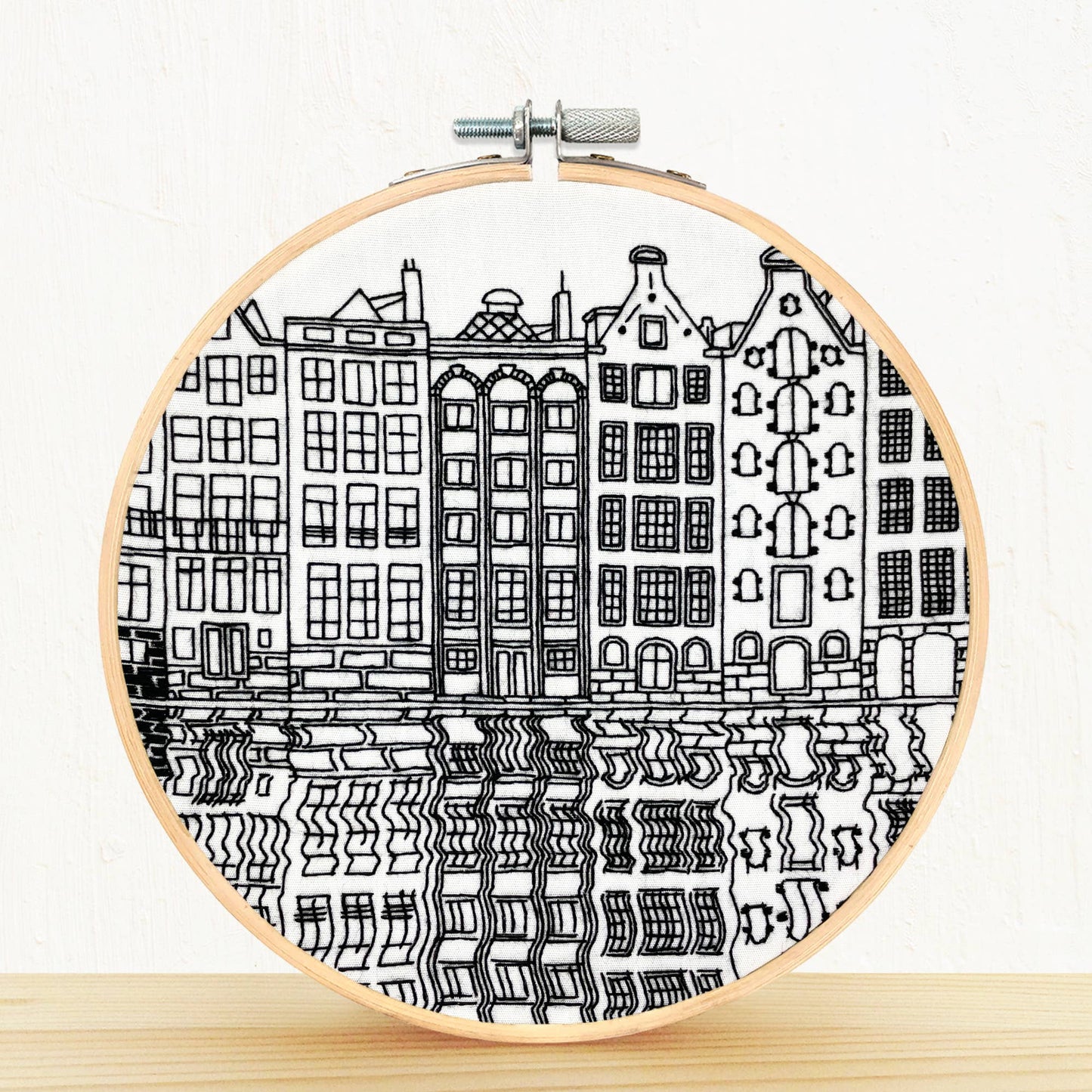 Embroidery and Sage Gingerbread Houses Amsterdam Embroidery Kit