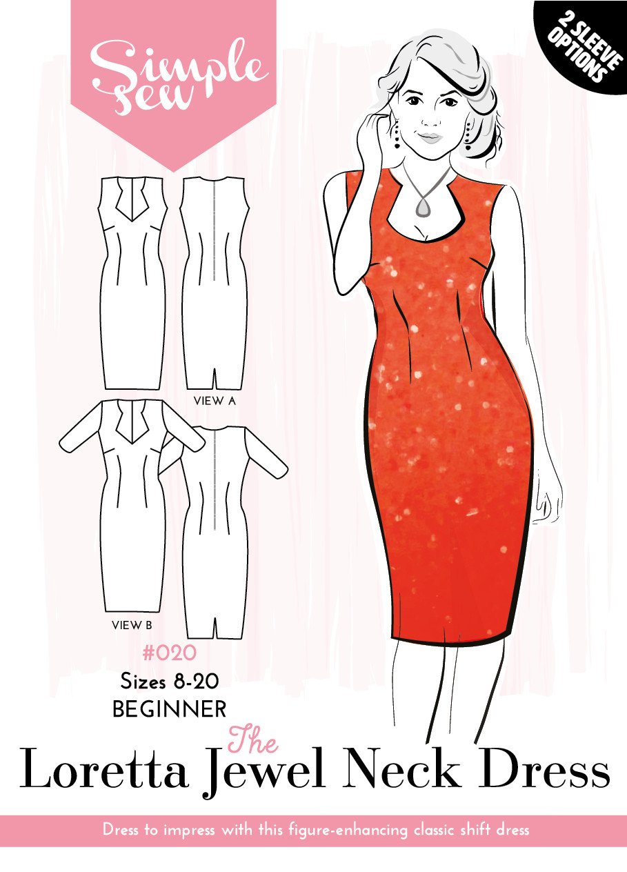 Simple Sew Bundle of Two Dress Patterns (Scarlett Dress and Loretta Dress)