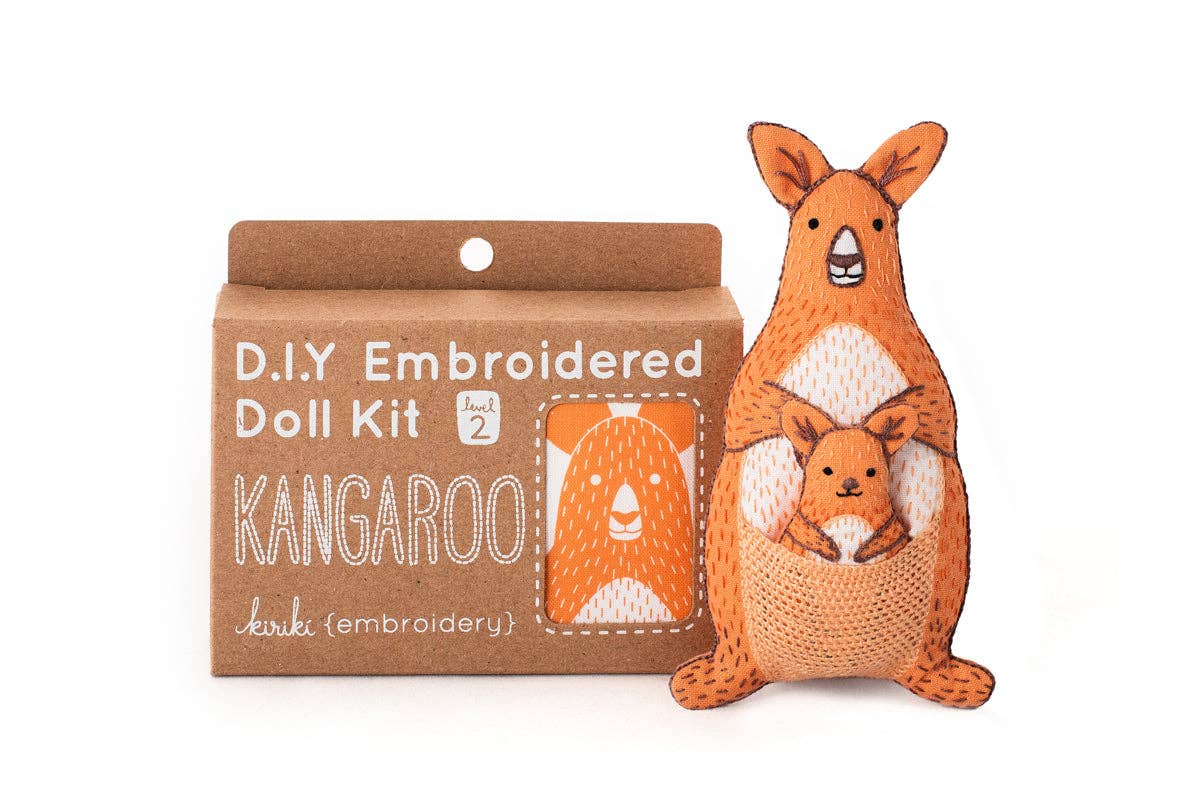 Kiriki Press Kangaroo Embroidery Kit