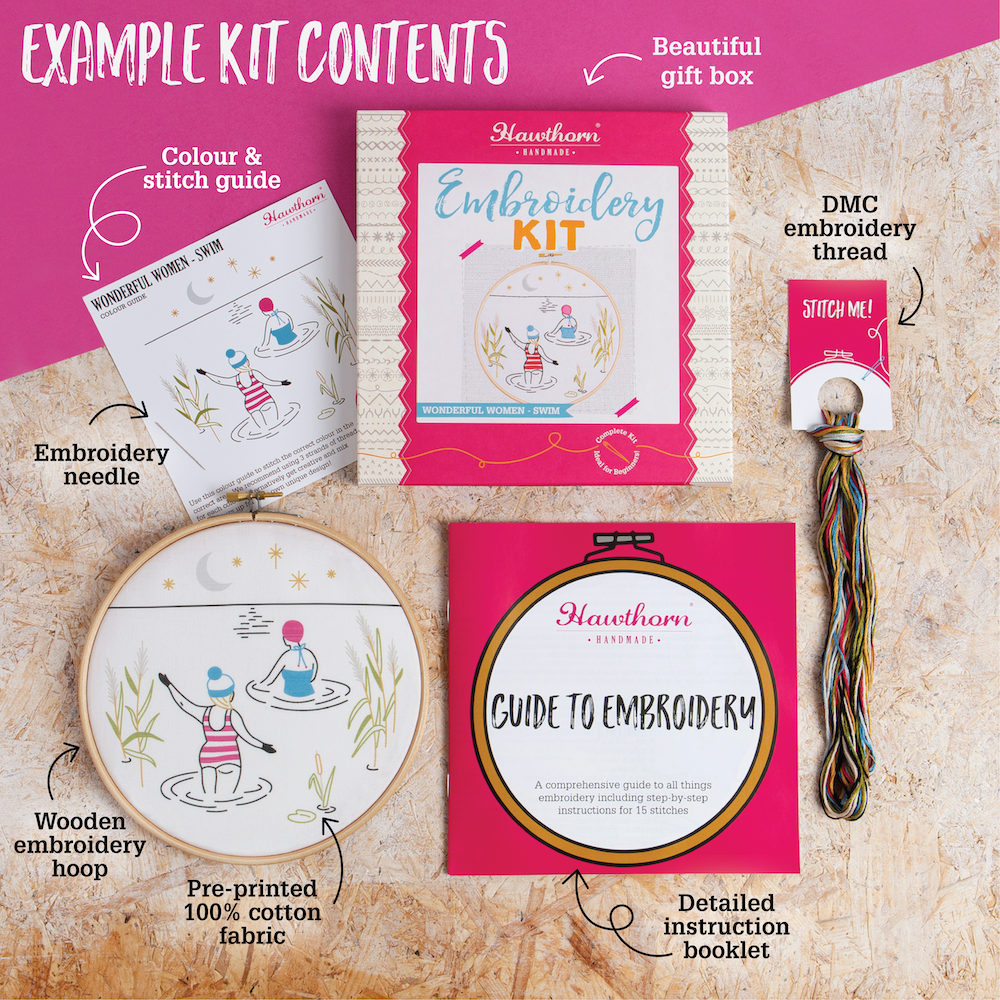 Hawthorn Handmade Wonderful Women Embroidery Kit (Baking)