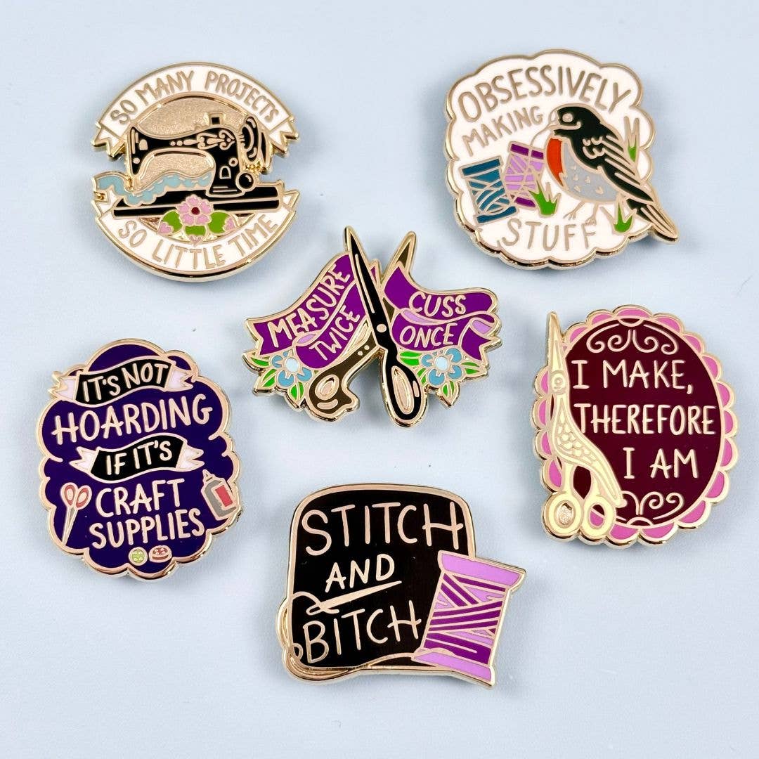 Jubly-Umph 'So Many Projects So Little Time' Lapel Pin