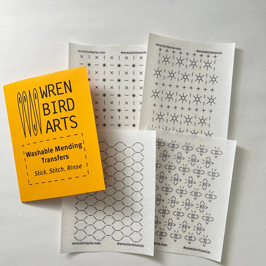 Wren Bird Arts Washable Mending Patterns Set #7