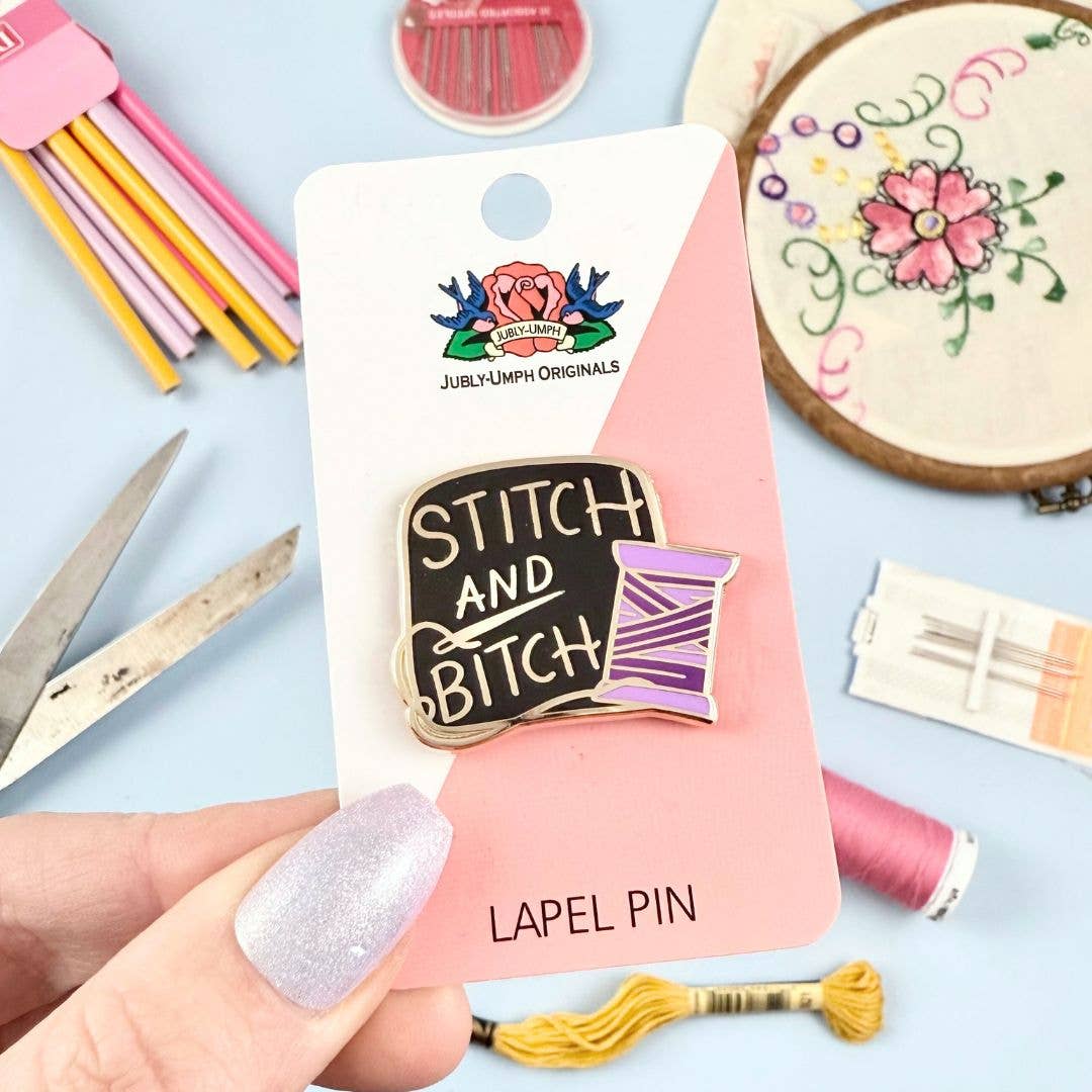 Jubly-Umph 'Stitch And Bitch' Lapel Pin