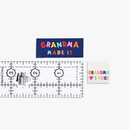 Kylie and The Machine 'Grandma Made It' and 'Grandma Loves You!' Sewing Labels