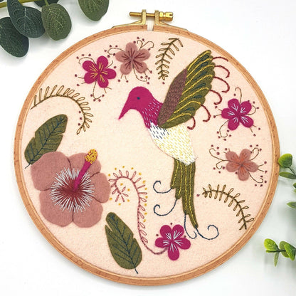 Corinne Lapierre Hummingbird Appliqué Hoop Craft Kit