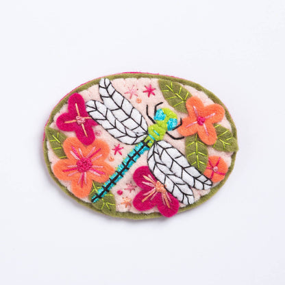 Hawthorn Handmade Dragonfly Felt Craft Brooch Kit