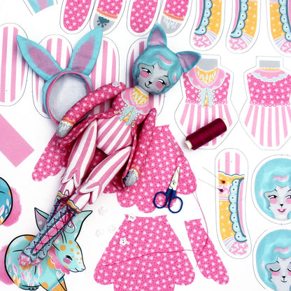 Miss Ella Mewky the Circus Ringmaster DIY Kit