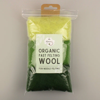 The Makerss Organic Fast Felting Wool Mix for Needle Felting