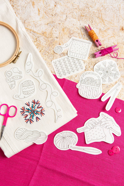 Hawthorn Handmade Yarn Stash Stick & Stitch Embroidery Pack