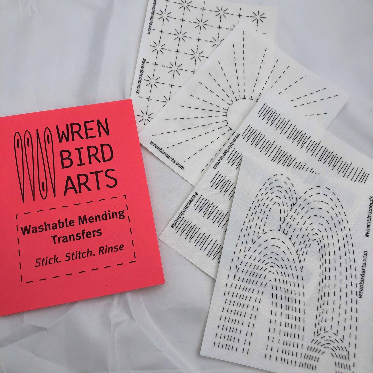 Wren Bird Arts Washable Mending Transfers Set #2