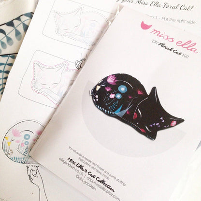 Miss Ella DIY Black Cat Cushion Kit