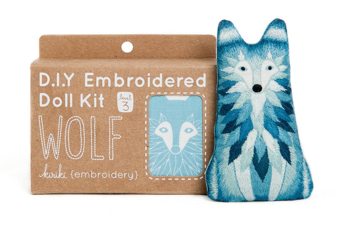 Kiriki Press Wolf Embroidery Kit