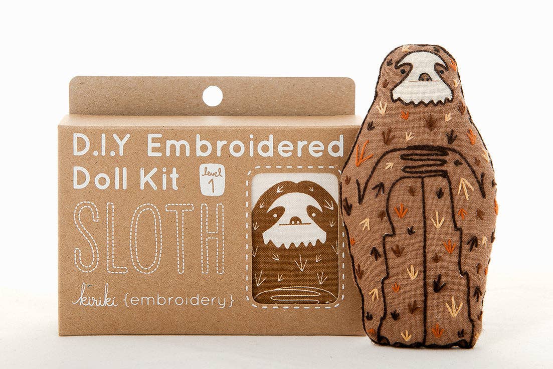 Kiriki Press Sloth Embroidery Kit