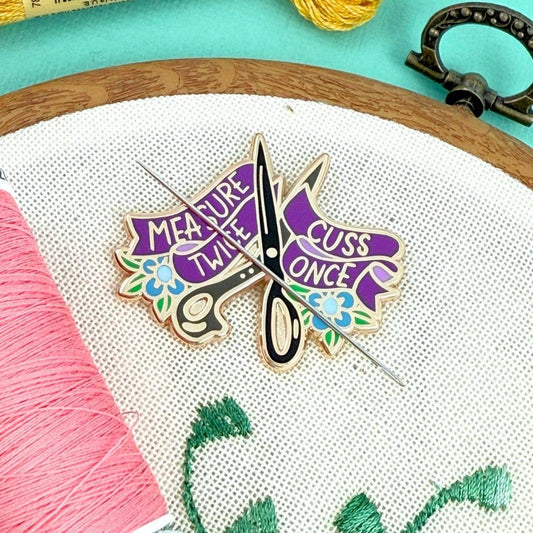 Jubly-Umph 'Measure Twice Cuss Once' Needle Minder