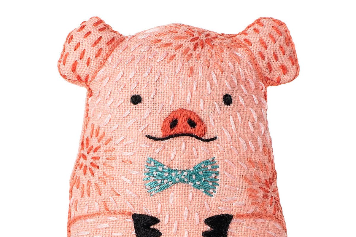 Kiriki Press Pig Embroidery Kit
