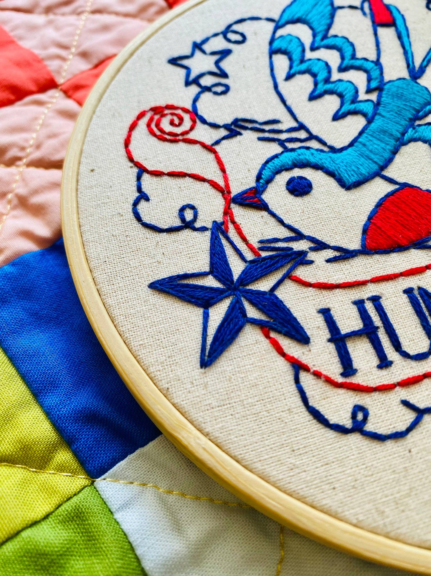 Hook, Line & Tinker Hunky Dory Complete Embroidery Kit