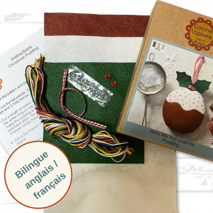 Corinne Lapierre Limited Christmas Pudding Felt Craft Mini Kit