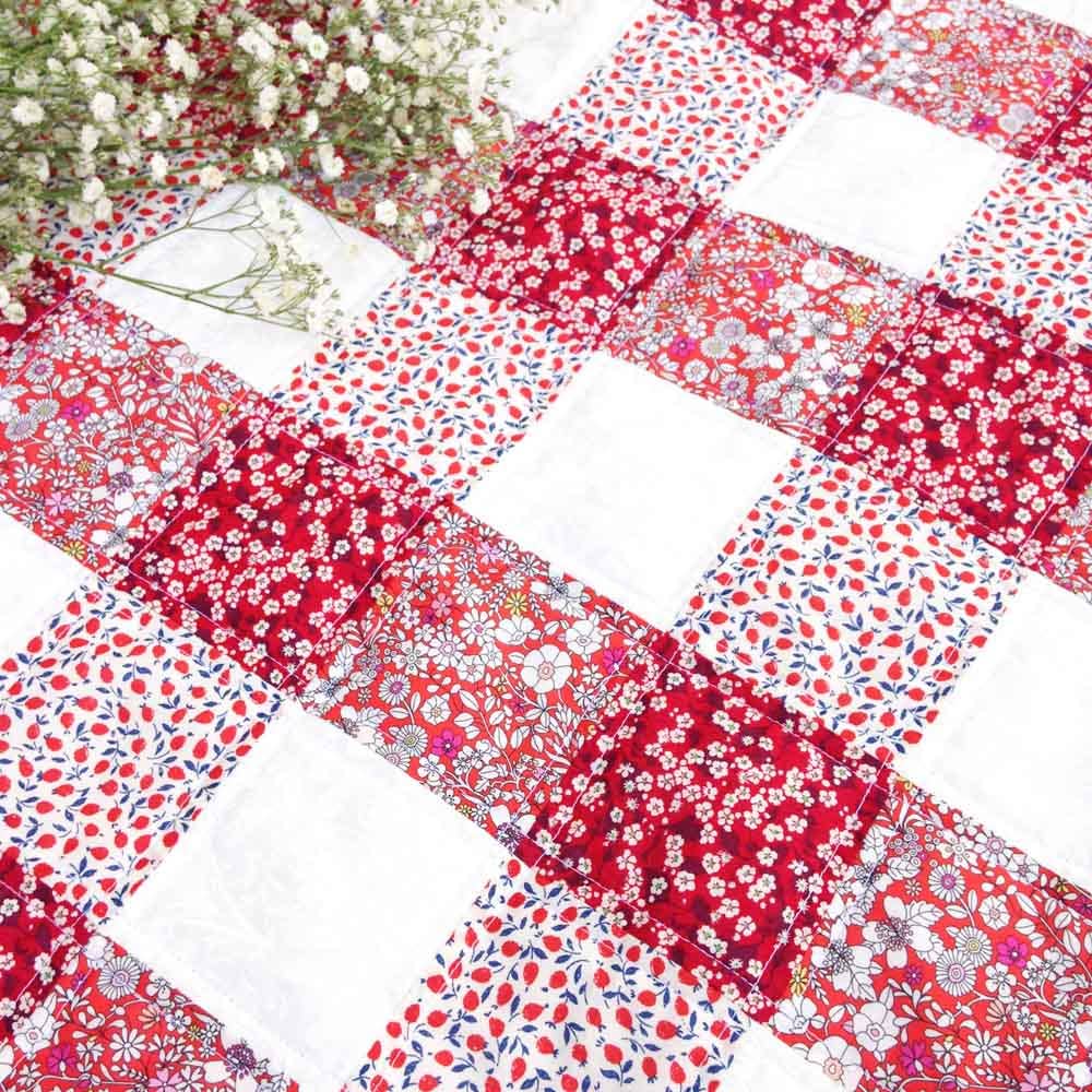Alice Caroline Pink & Red Gingham Quilt Kit